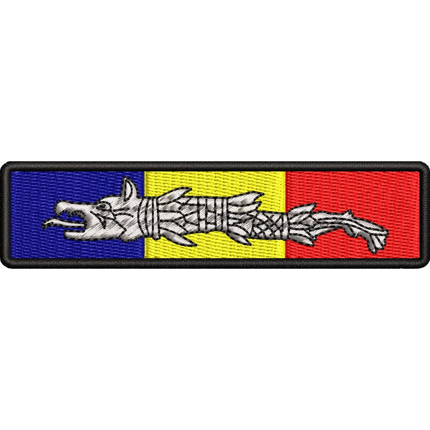 Patch-uri militare / EMBLEMA CAP DACIC TRICOLOR 1