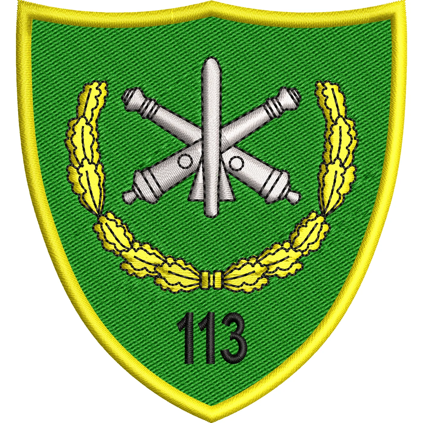 ECUSON / EMBLEMA BATALIONUL 113 ARTILERIE „BARAGANUL” – ecuson oras