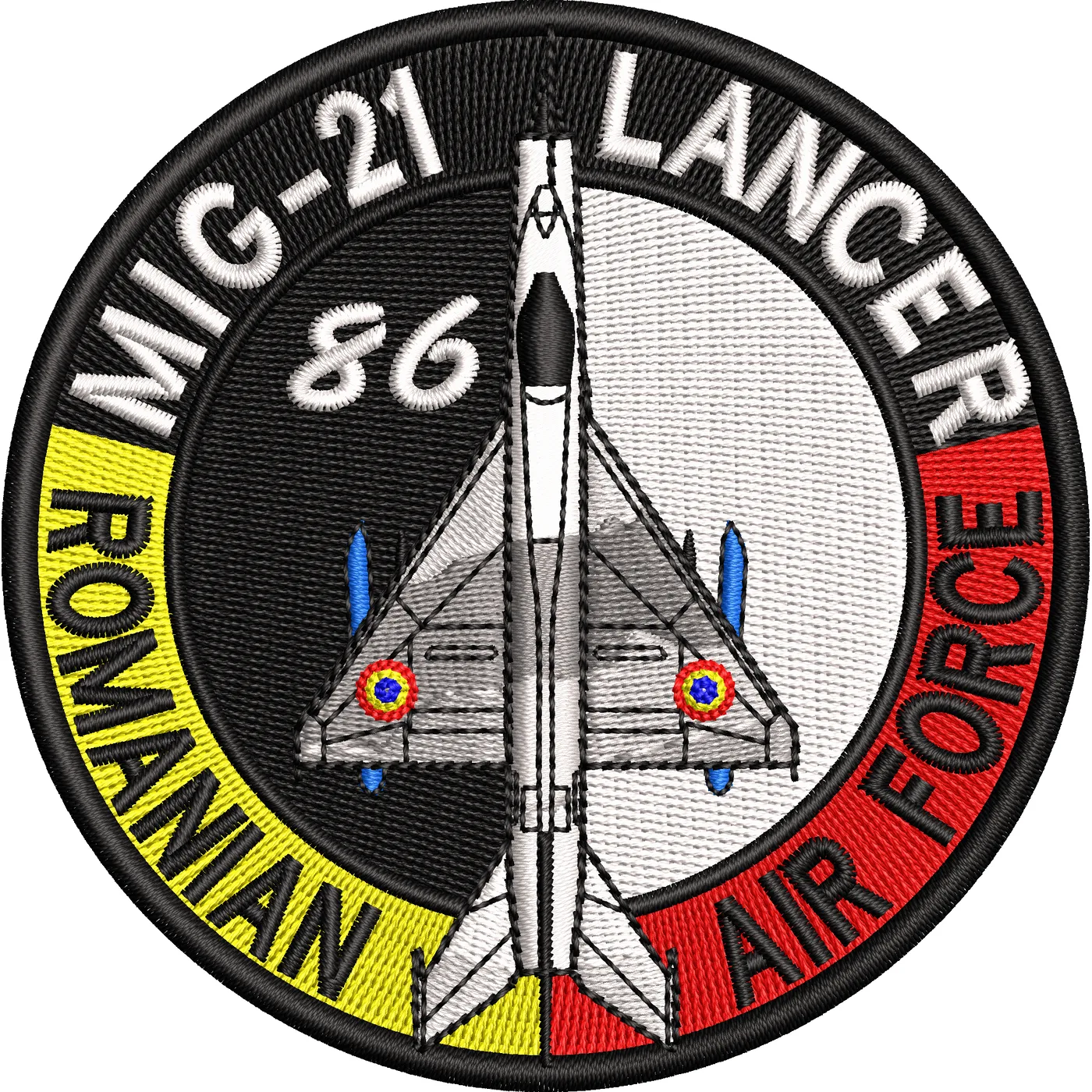 EMBLEMA MIG 21 LANCER BAZA 86