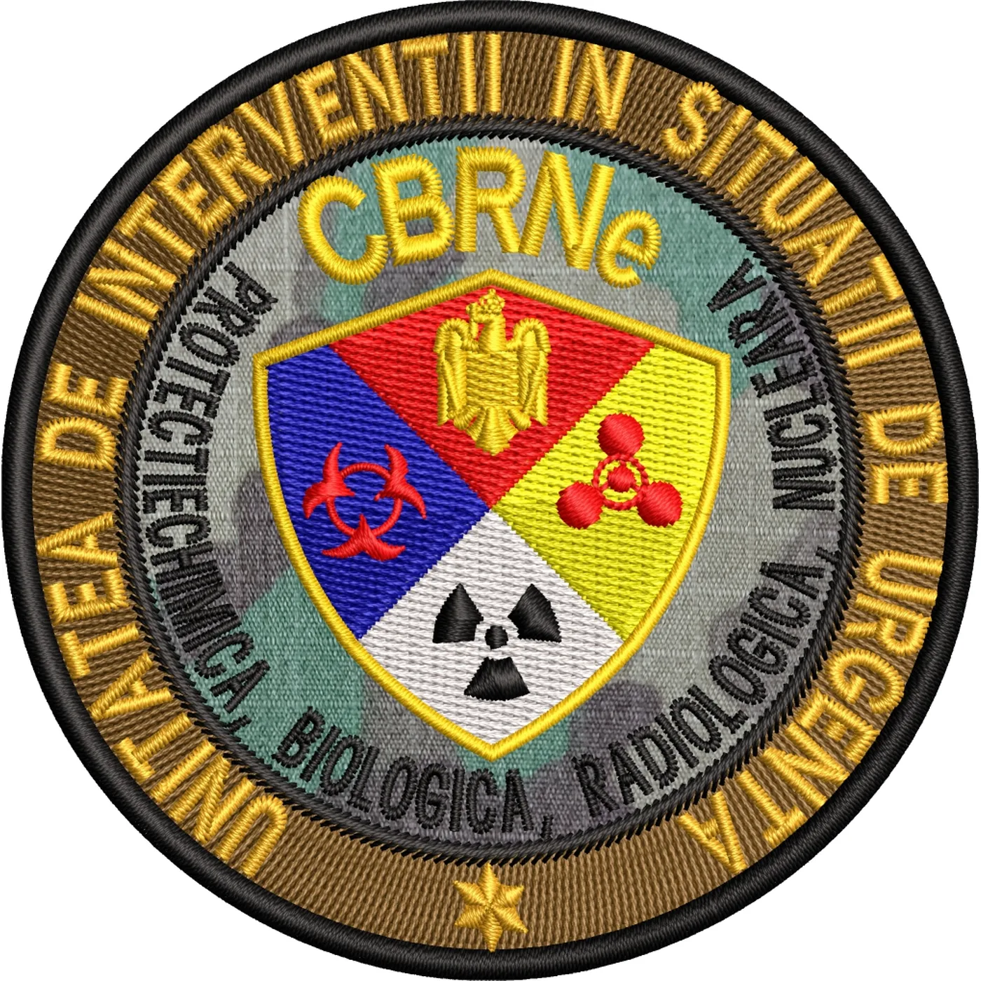 EMBLEMA UNITATEA DE INTERVENTII IN SITUATII DE URGENTA CBRNe COMBAT