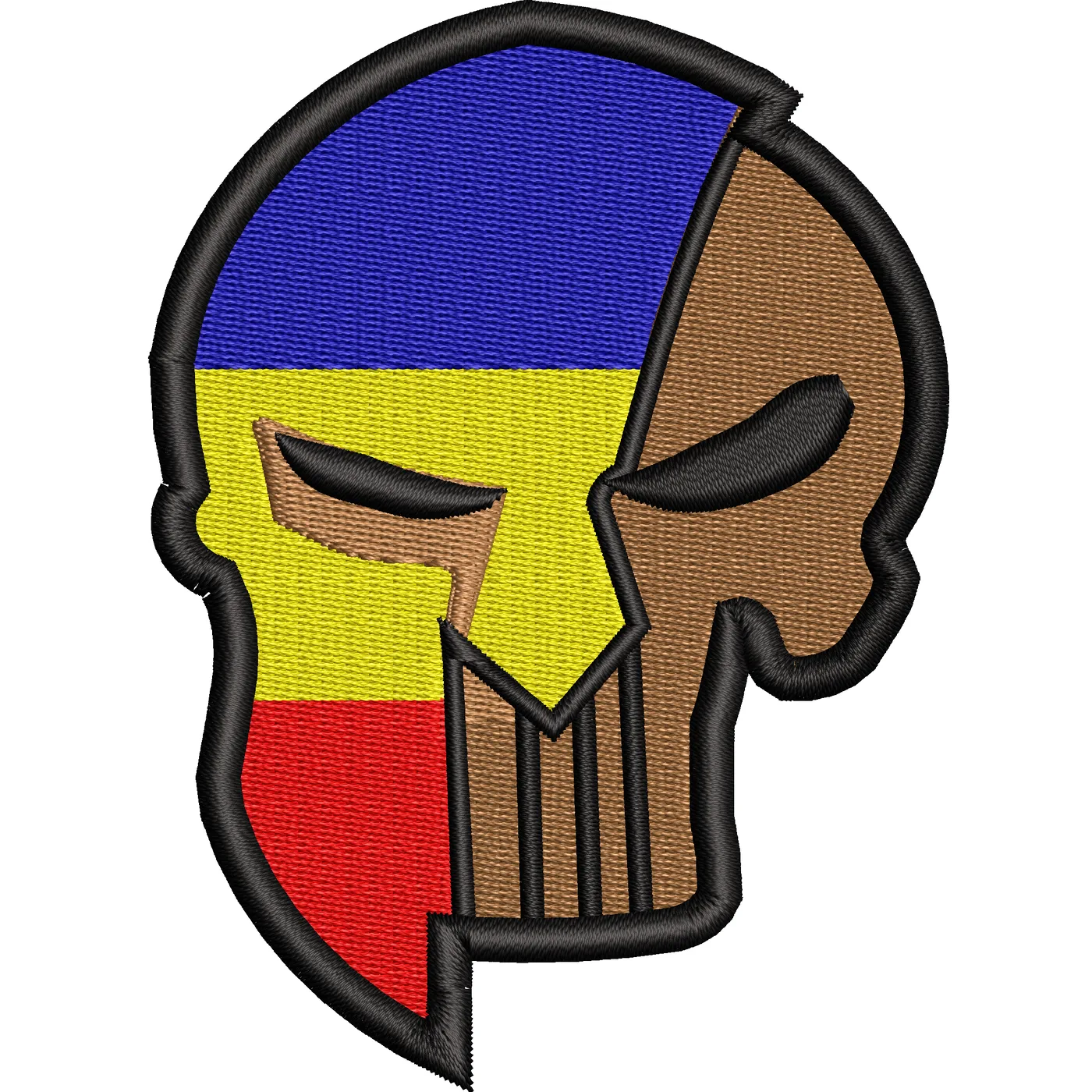 Emblema SPARTAN Cu Tricolor (Punisher)