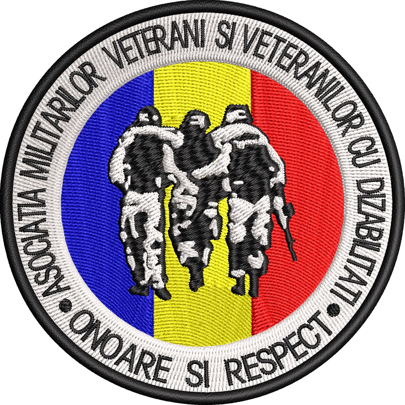 EMBLEMA ASOCIATIA MILITARILOR VETERANI SI VETERANILOR CU DIZABILITATI