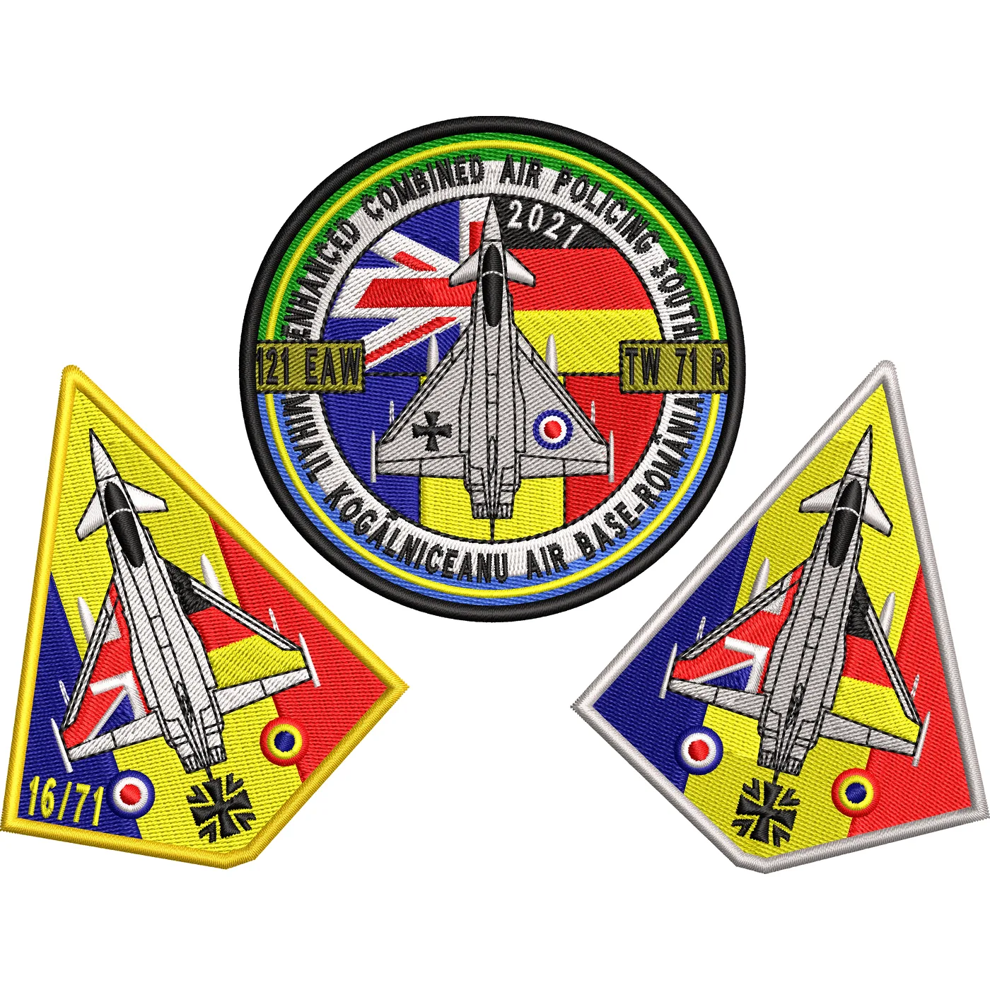 EMBLEMA F-16 EUROFIGHTER ESCADRILA 71 TYPHOON SET