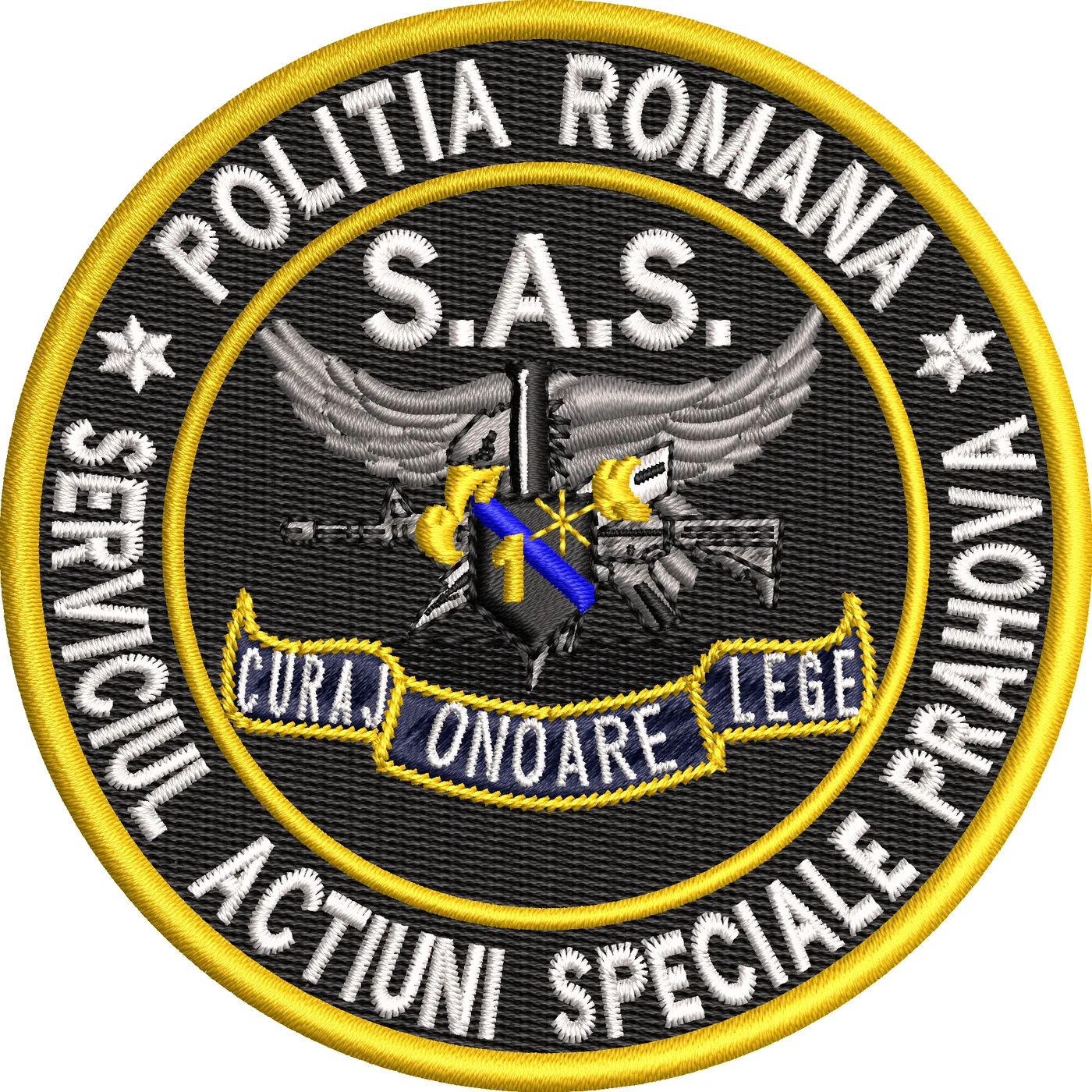 Emblema SERVICIUL ACTIUNI SPECIALE PRAHOVA