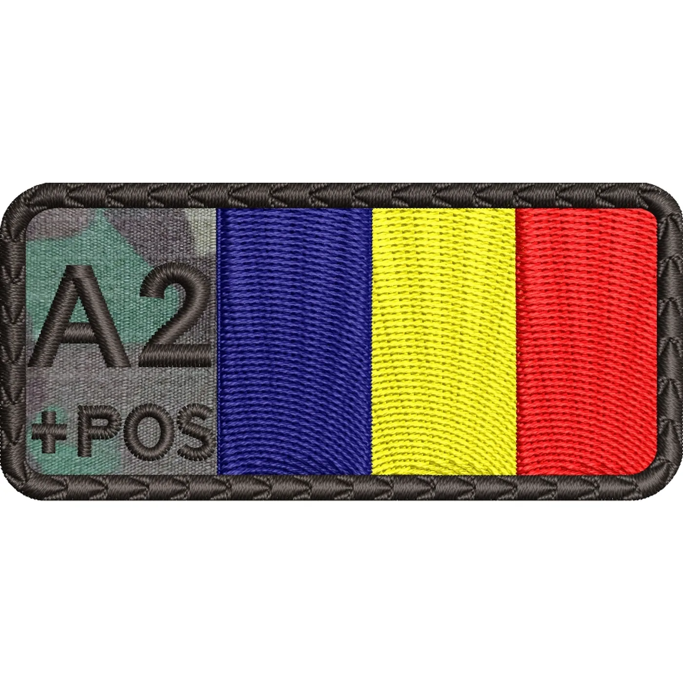 ECUSON GRUPA SANGUINA A2 POS TRICOLOR COMBAT