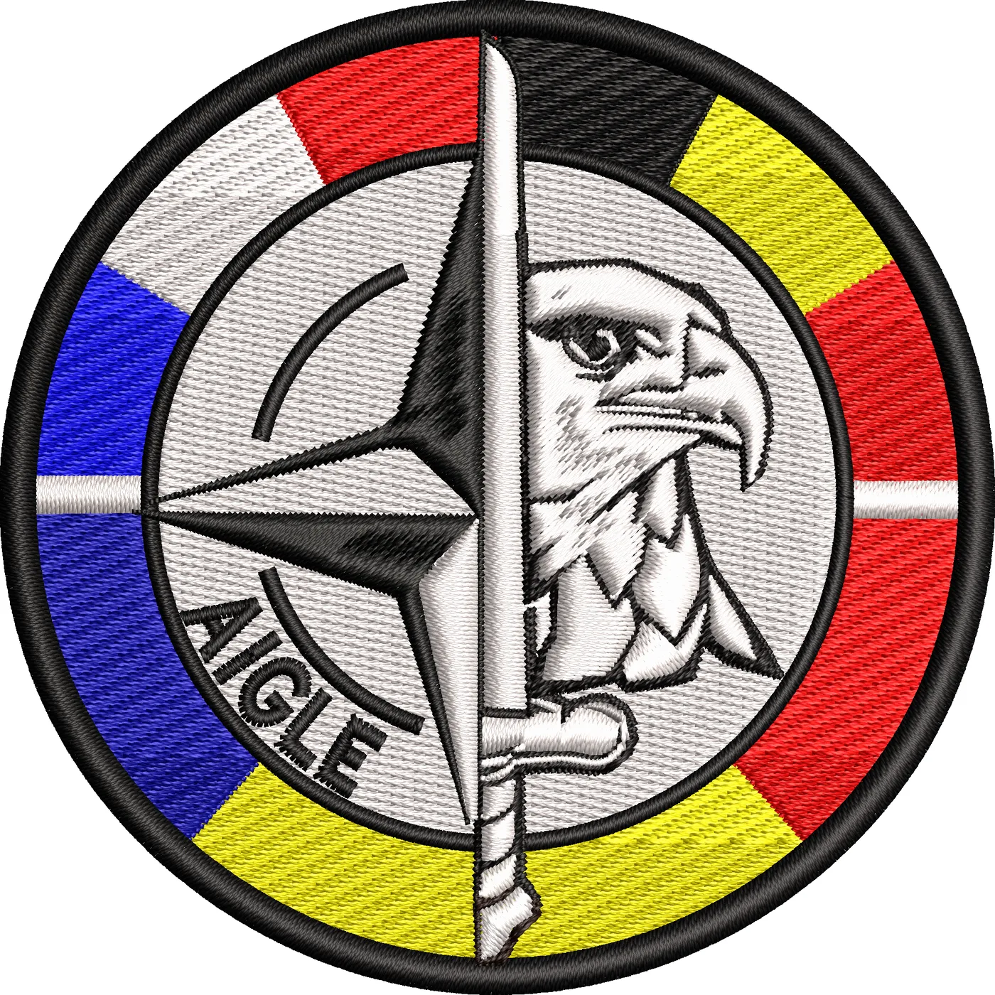 EMBLEMA MISIUNE FRANCO-BELGIENE ROMANE