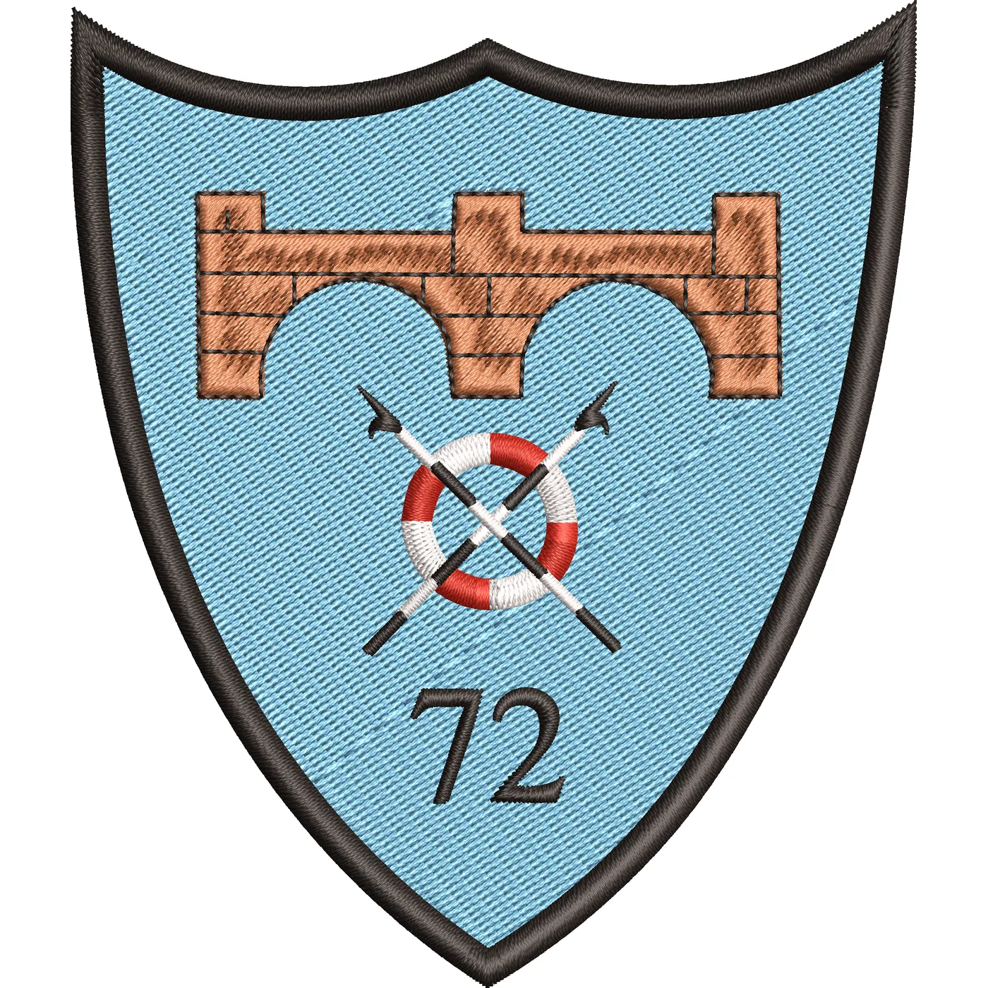 EMBLEMA Batalionul 72 geniu ,,GENERAL CONSTANTIN SAVU "